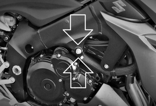 punkt montażu crash padów Suzuki gsxs 1000