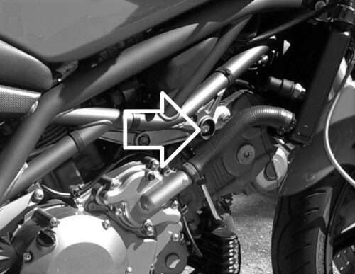 punkt montażowy Cagiva raptor 1000 crash pady Azarel PRO